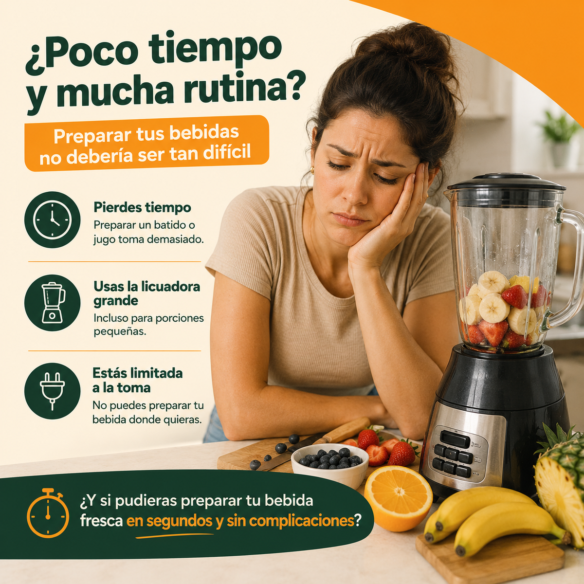 Licuadora Portátil Usb-C — Tu Bebida Fresca Donde Quieras