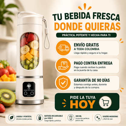 Licuadora Portátil Usb-C — Tu Bebida Fresca Donde Quieras